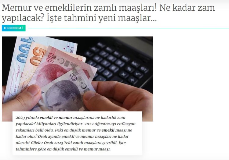 Memur ve emeklilerin zamlı maaşları! Ne kadar zam yapılacak? İşte tahmini yeni maaşlar...