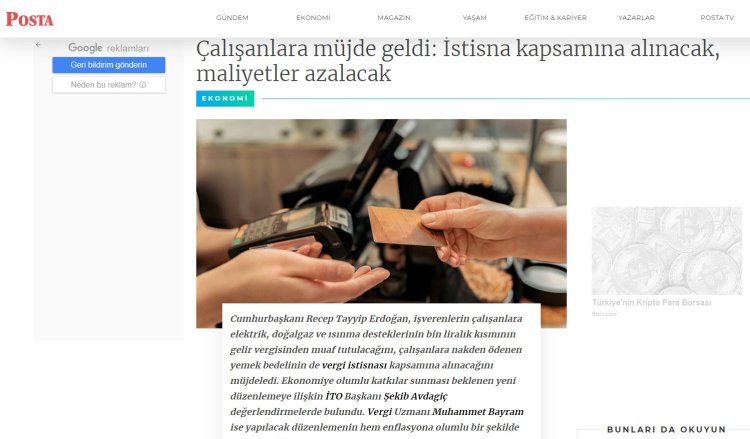 Çalışanlara müjde geldi: İstisna kapsamına alınacak, maliyetler azalacak