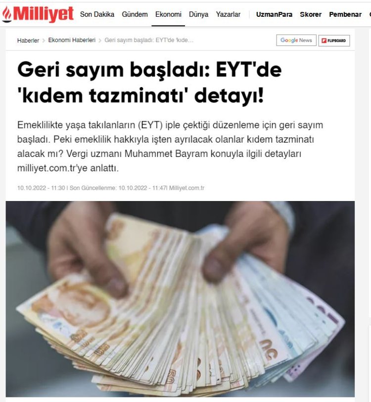 Geri sayım başladı: EYT'de 'kıdem tazminatı' detayı!