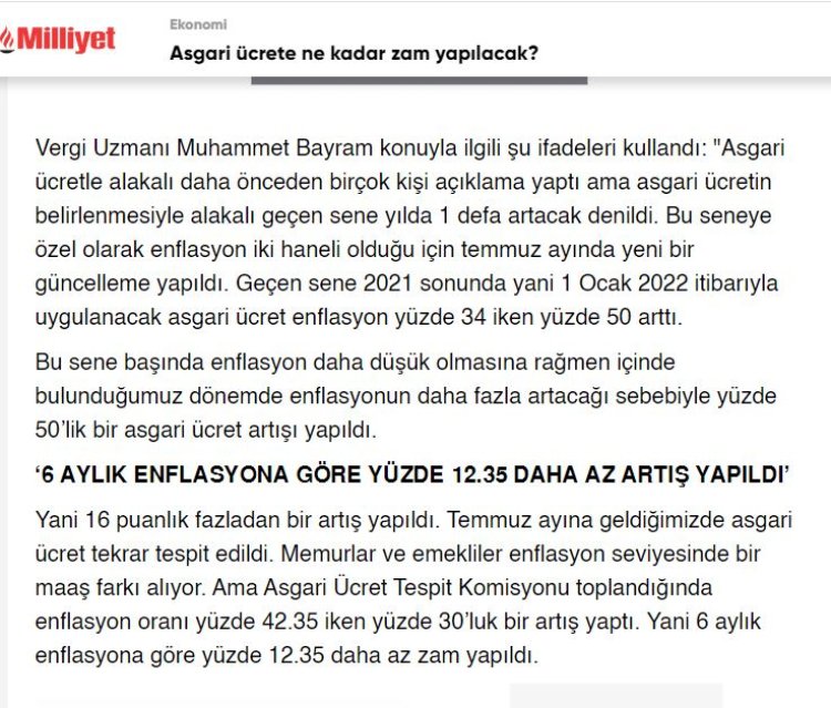 Asgari Ücrete ne kadar zam yapılacak?
