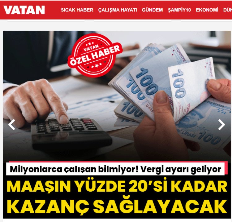 Maaşlarda yüzde 20 kazanç sağlayacak! Milyonlarca çalışanı ilgilendiren vergi ayarı ortaya çıktı