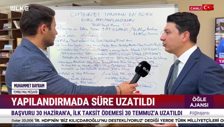 Yapılandırma Süreleri Uzatıldı! İlk Taksit Ödemesi Ne Zaman?